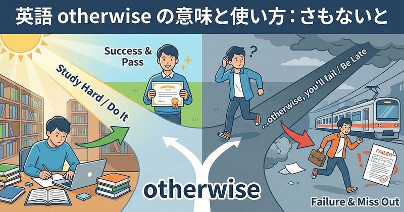英語のotherwiseを説明している図