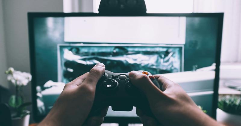 英語でゲームをしているイメージ