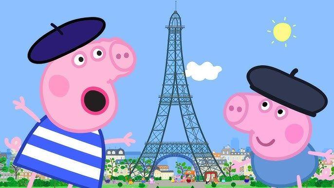 Peppa goes to Paris.