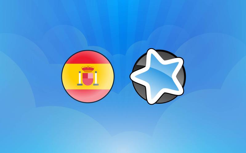 A photo of the Anki icon and the flag of Spain, as this is  a blog post about Spanish Anki decks!