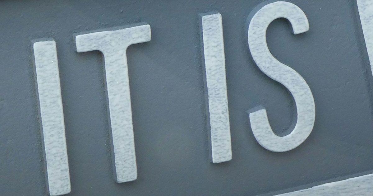 英語のit isのイメージ