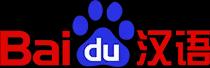 The icon for Baidu, which has a blue paw print surrounded by red text.