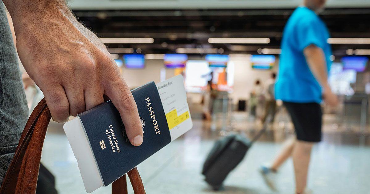 英語の入国審査のイメージ