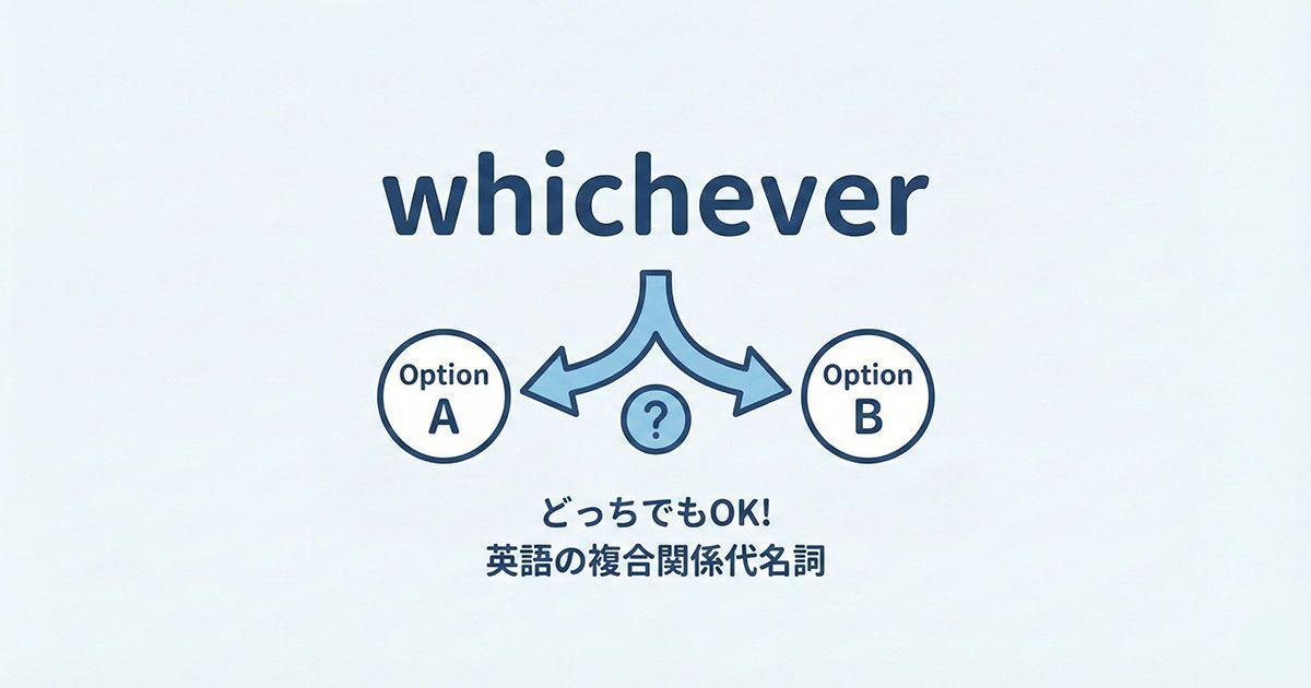 英語の「whichever」のイメージ