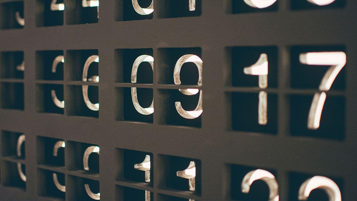 数字が並んでいるイメージ