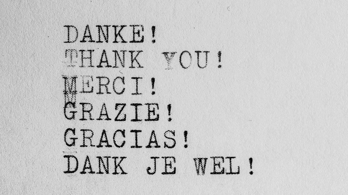 世界各国の言葉で「ありがとう」