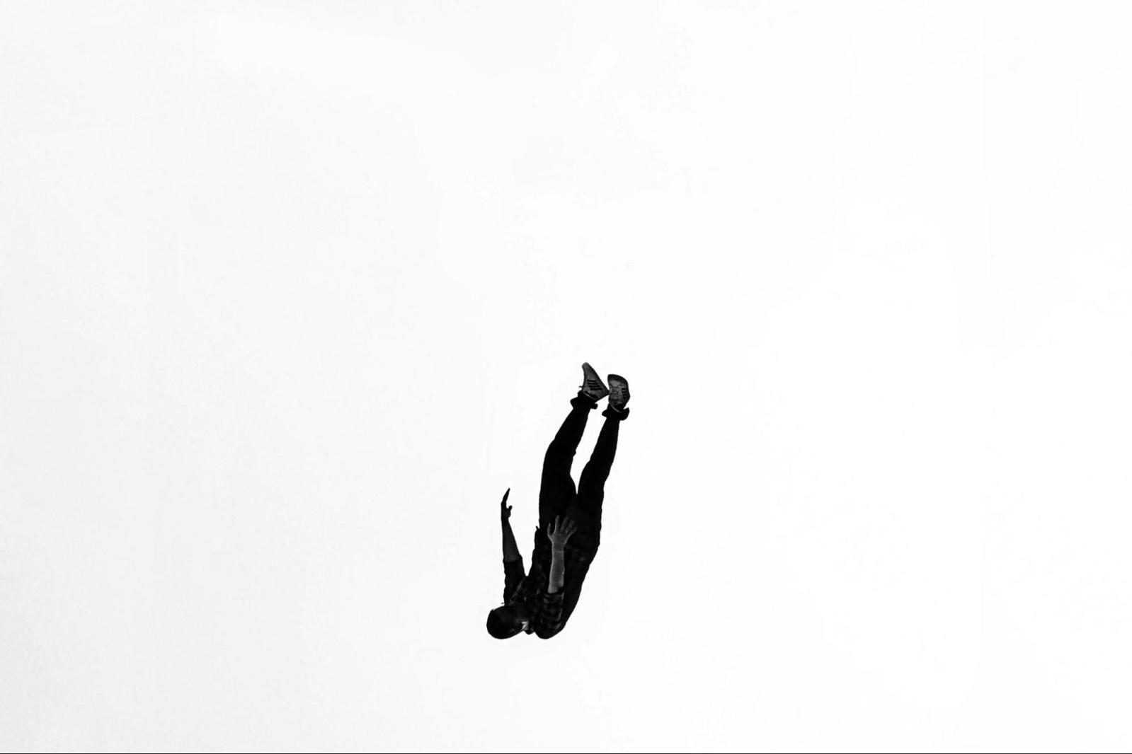 Someone falling from above