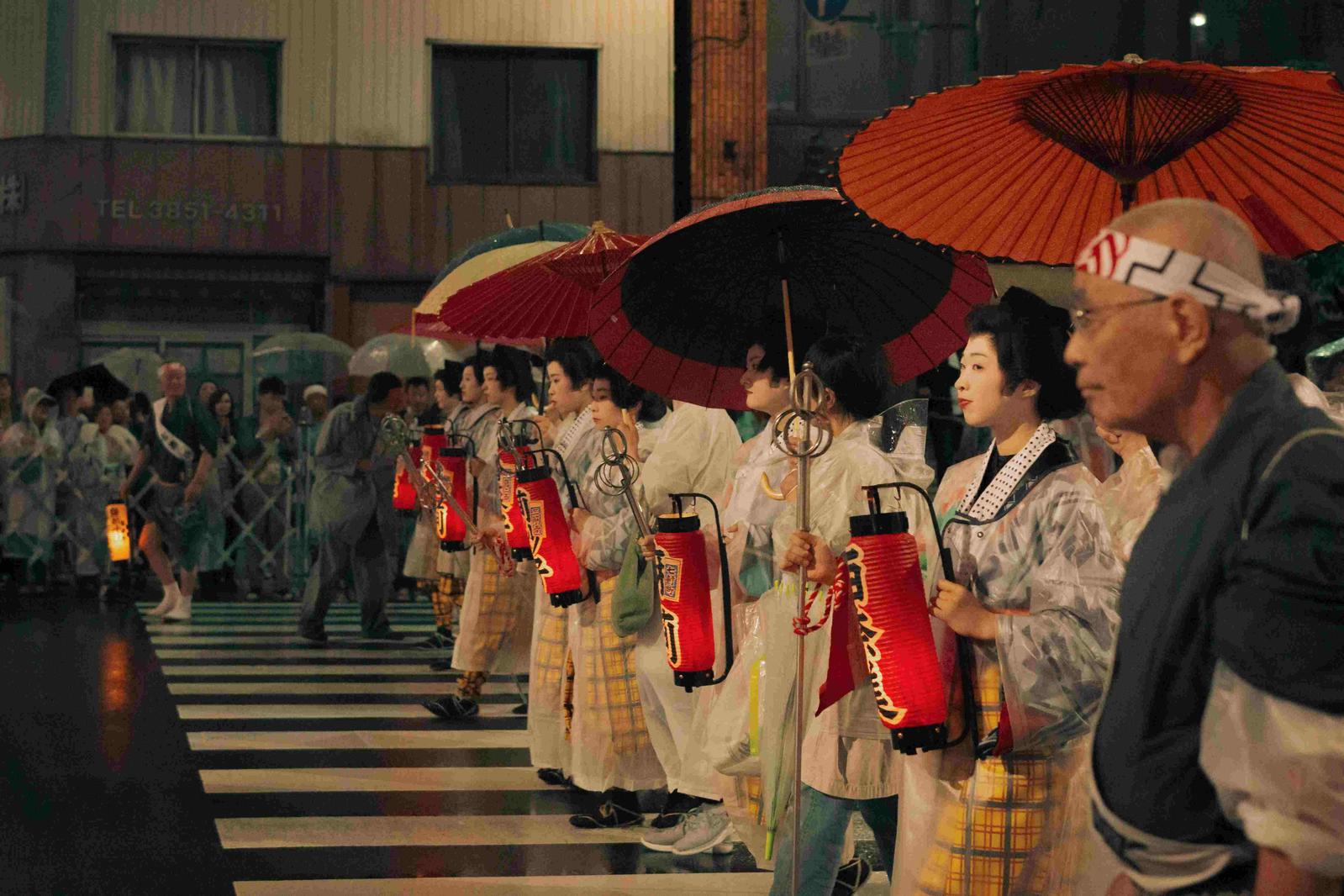 A traditional Japanese parade