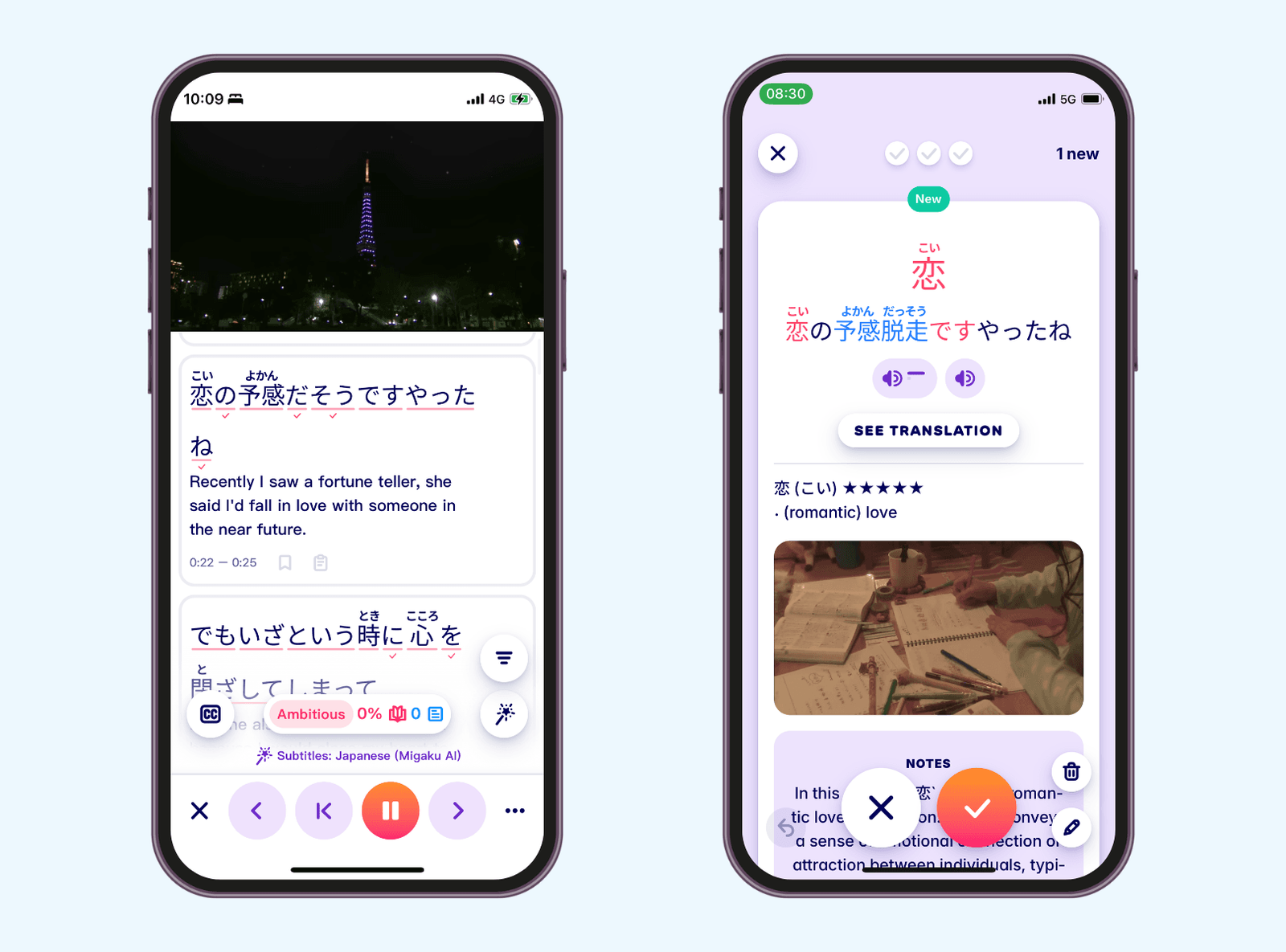 Japanese learning with Migaku