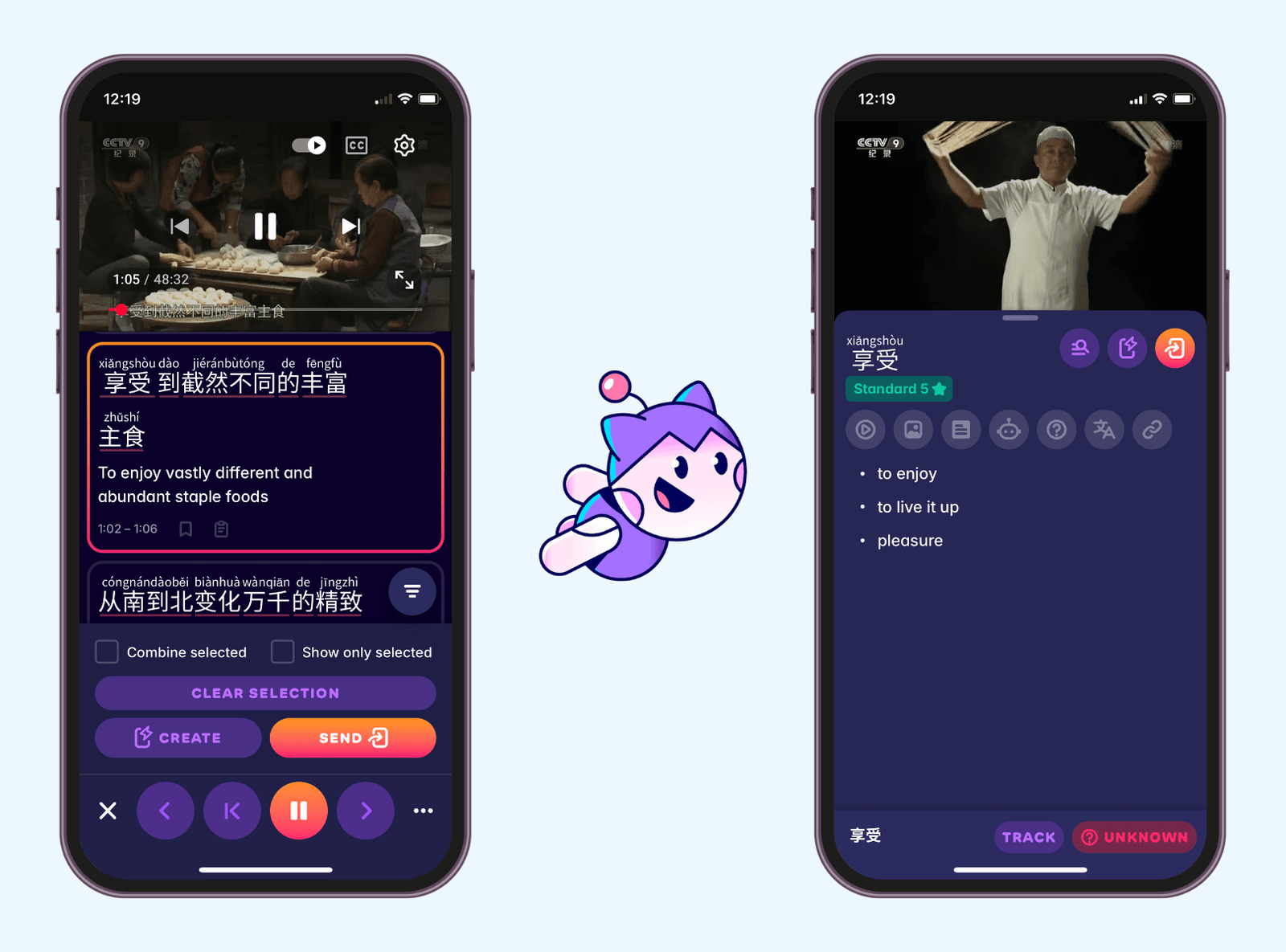 Learning Chinese pinyin with Migaku