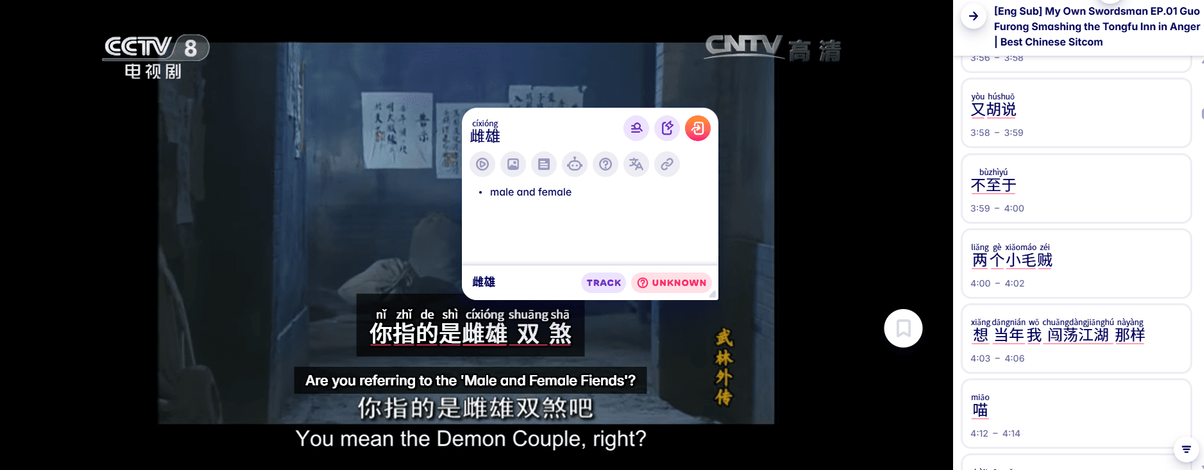 learn mandarin chinese with migaku