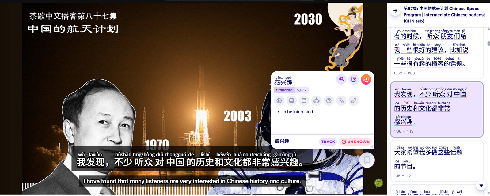 learn chinese words with migaku