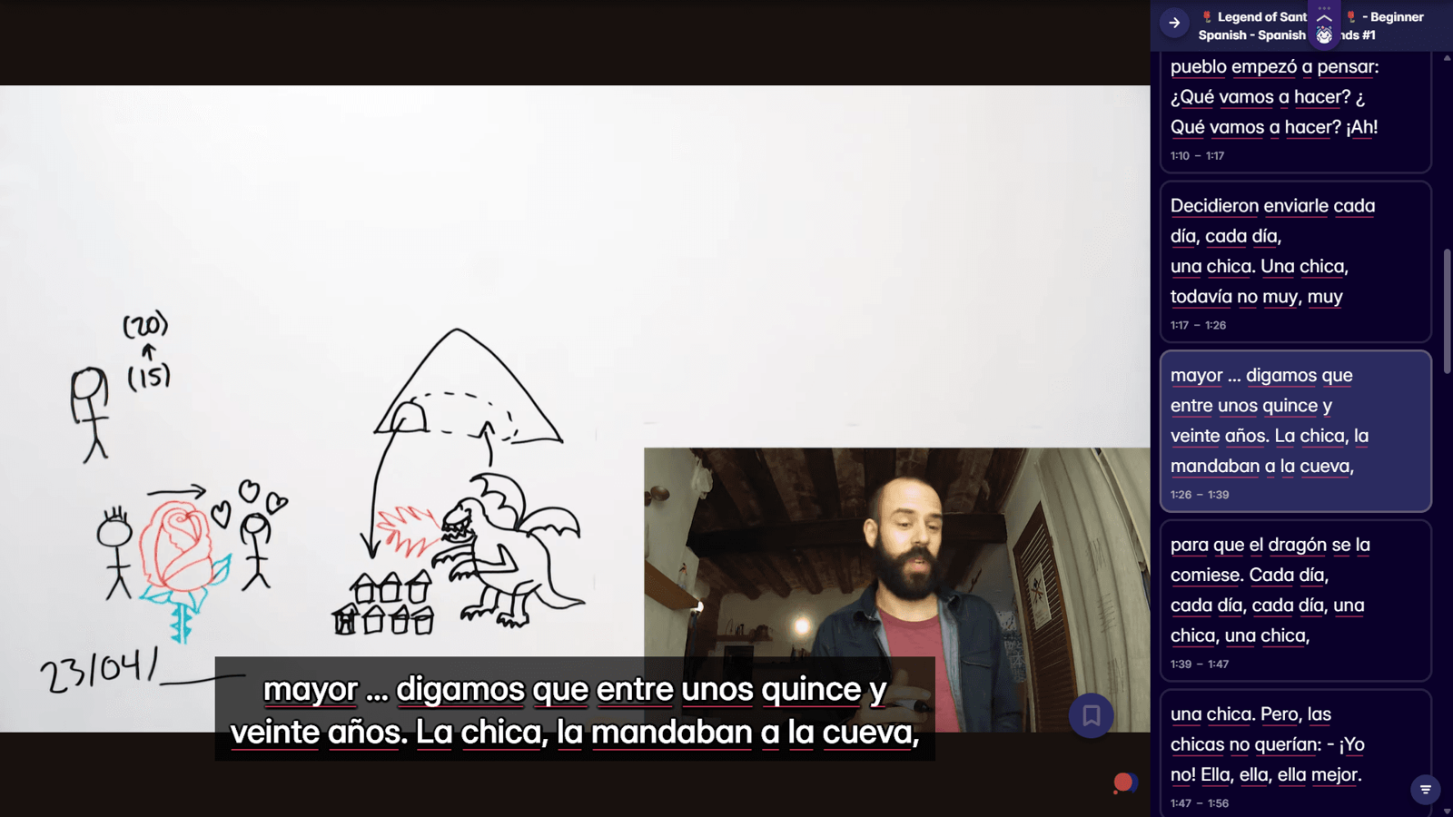 learn common spanish words with migaku browser extension and app