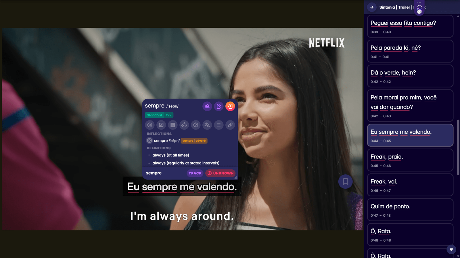 learn european portuguese with migaku
