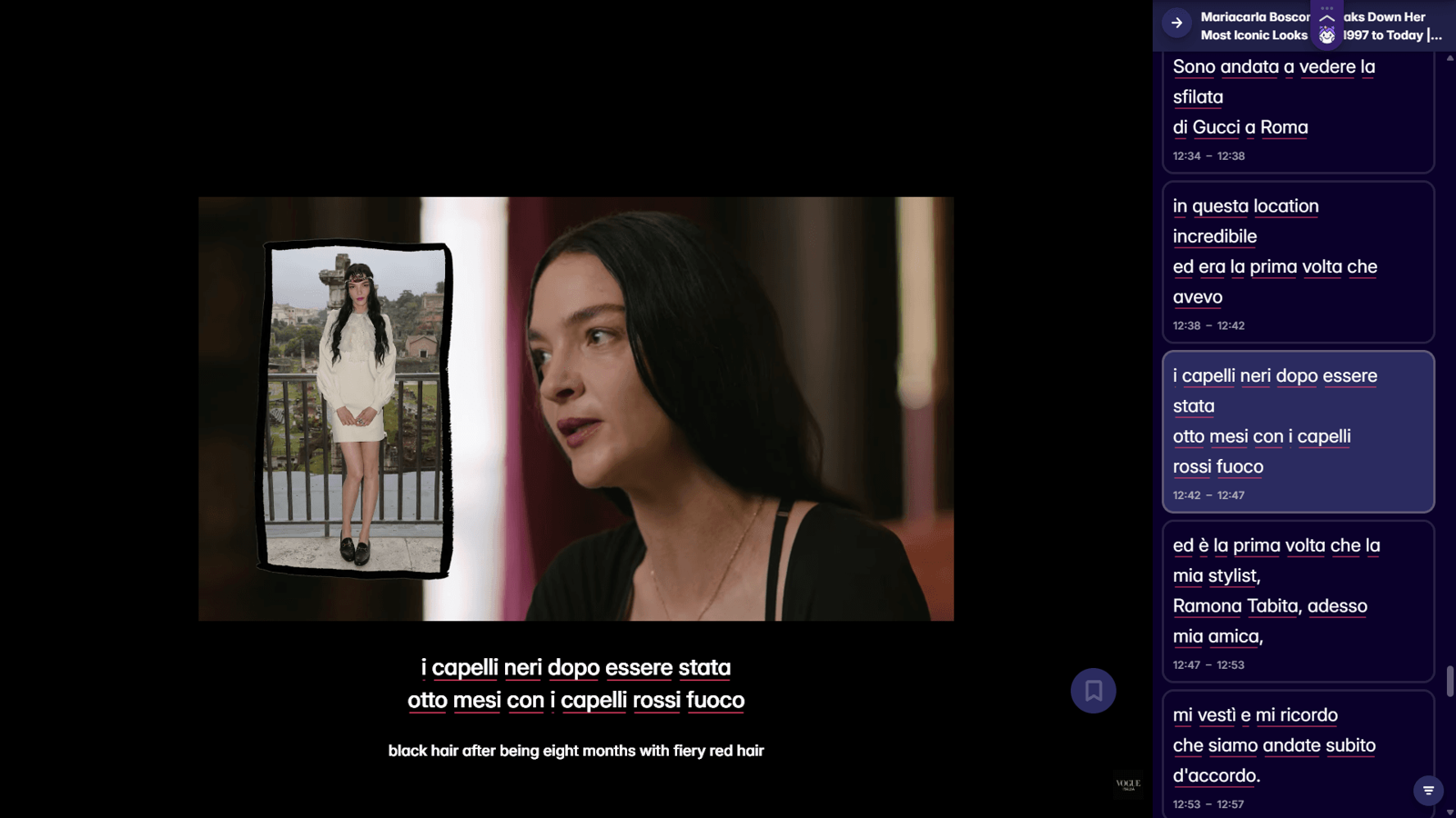 online italian language learning with migaku