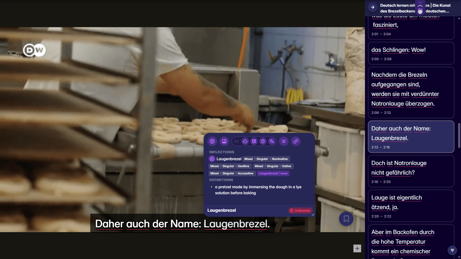 learn german language with migaku browser extension and app