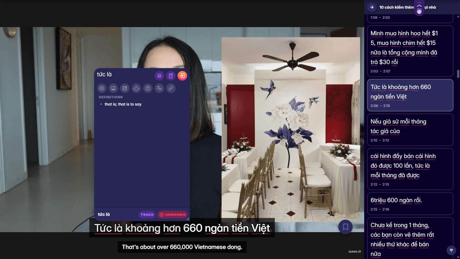 learn vietnamese on youtube with migaku