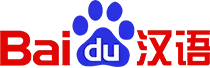 The icon for Baidu, which has a blue paw print surrounded by red text.