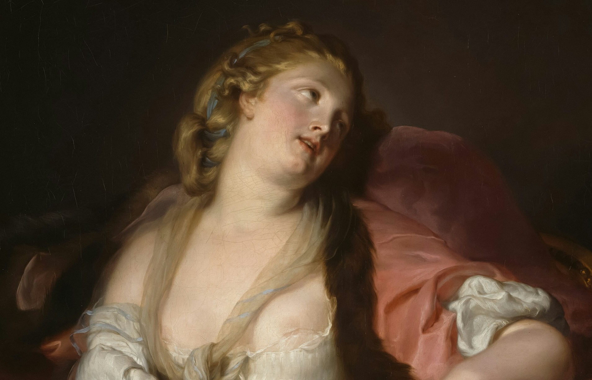 A frustrated French woman in an elegant setting