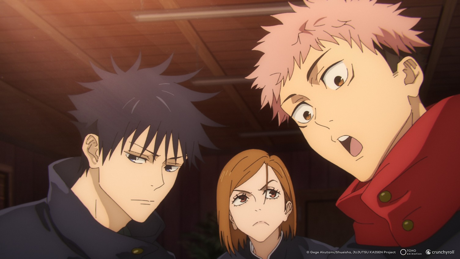 A screenshot showing three anime characters, as people are one of the things you count with ~人 in Japanese 
