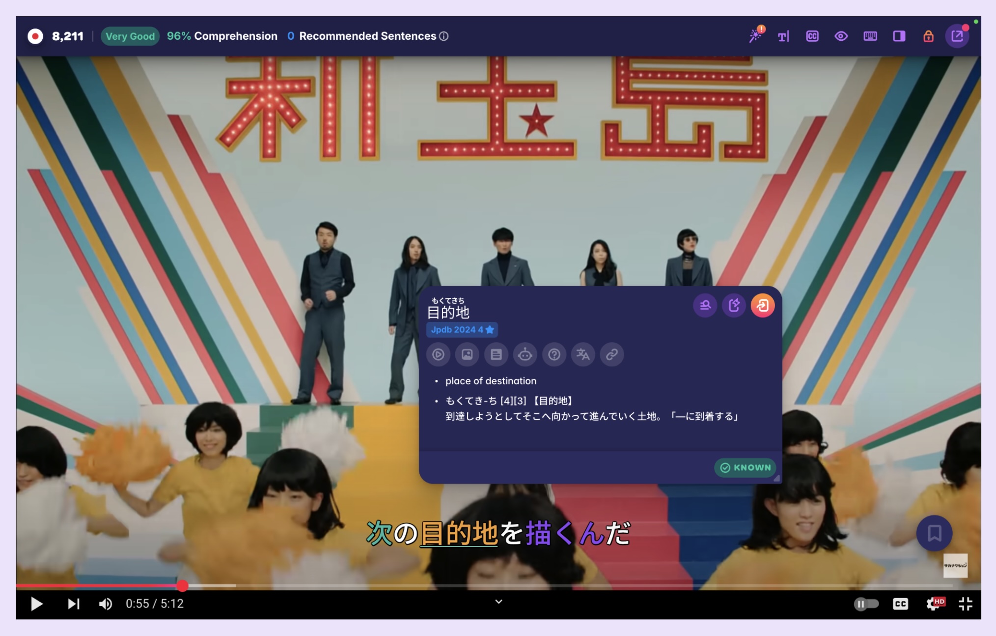 A screenshot from the music video to New Treasure Island