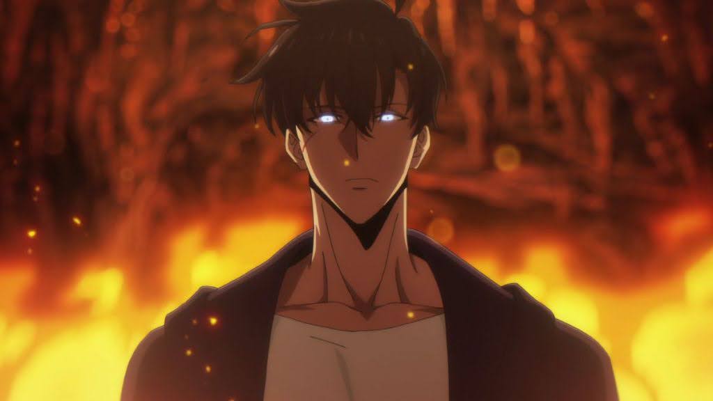 A screenshot of the protagonist of Solo Levleing after he's leveled up a bit